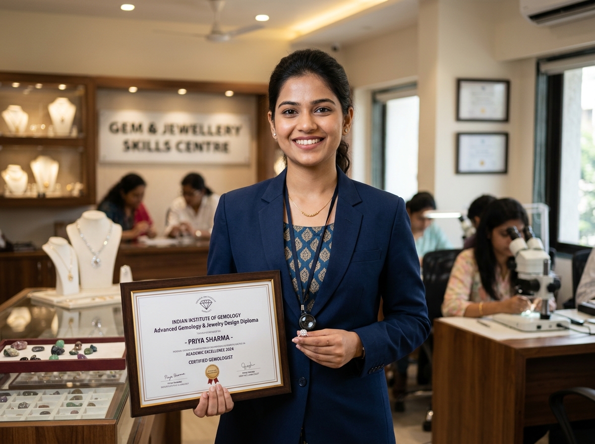 Priya Sharma - Indian woman certified gemologist and jewellery professional